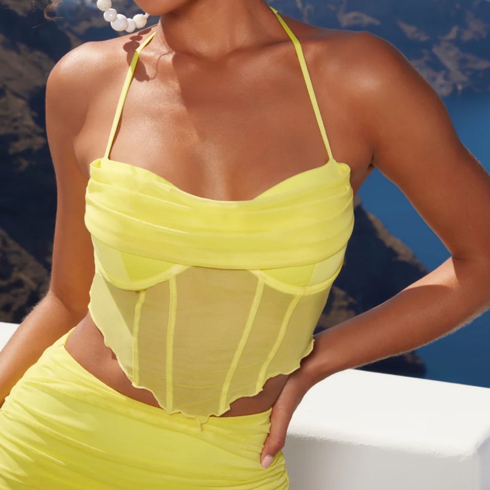 Oh Polly Halter Neck Crop Top US 6